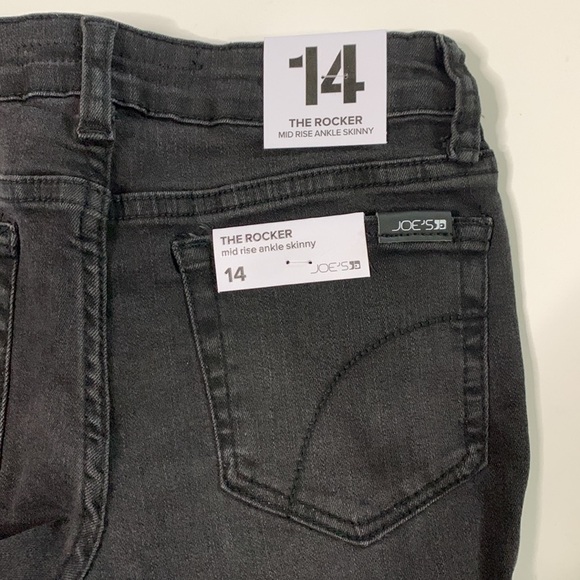 Kid Joe's Jeans Girls The Rocker Ankle Mid-Rise Ankle Skinny Jeans Color Pewter - Picture 7 of 13